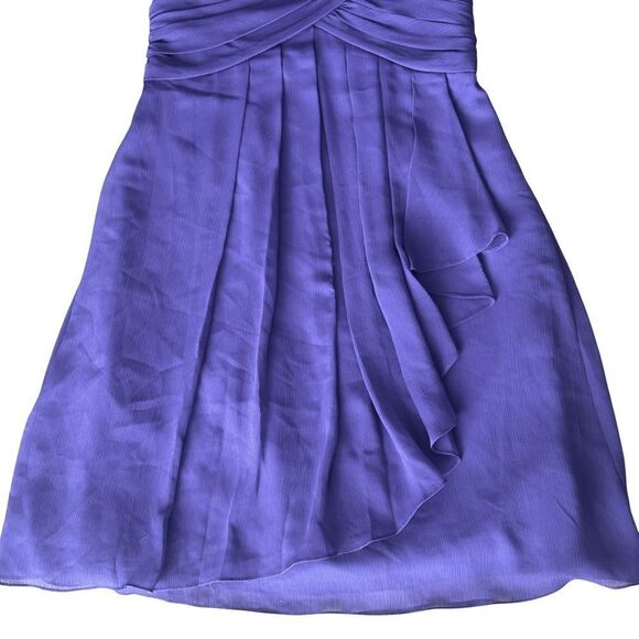 David’s Bridal Elegant Purple Strapless Cocktail Dress Size 2 - Picture 6 of 13